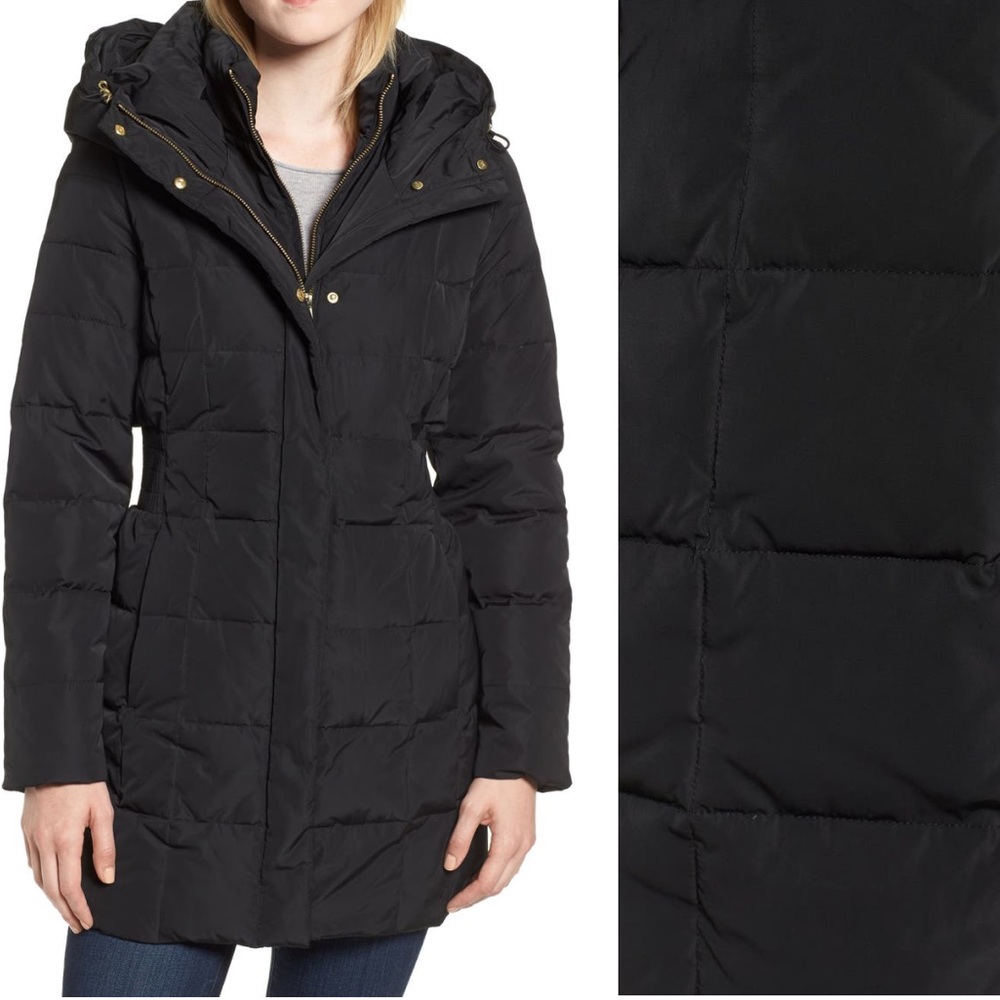 Cole Haan Signature Hooded Down & Feather Puffy Parka (NWT)